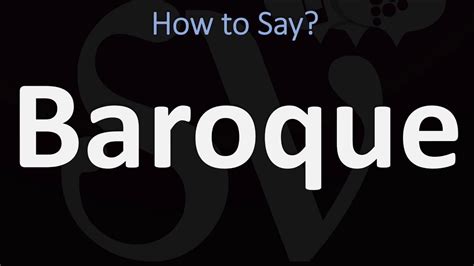 how to pronounce marilaque|How to pronounce BAROQUE in English .